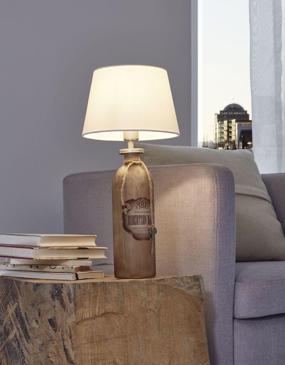 Настольная лампа Eglo Mojada 1 49603 EGLO ИНТЕРЬЕРНЫЕ 080637 Коричневый;прозрачный  - Вид №1