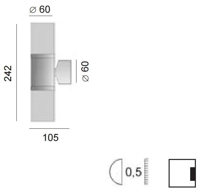 BEL-LIGHTING Бра для наружного освещения из нержавеющей стали и стекла Cubix 776.g9.04  - Вид №1