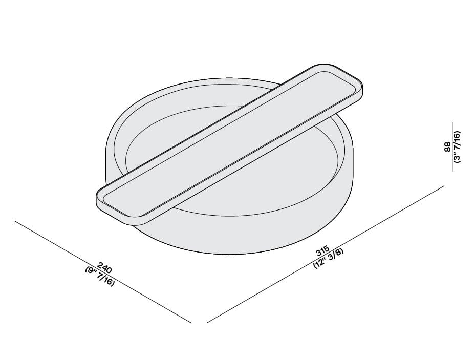 ARCH-00094073 Полка на борт ванны LUCE DI CARRARA UNDERGROUND - Вид №5