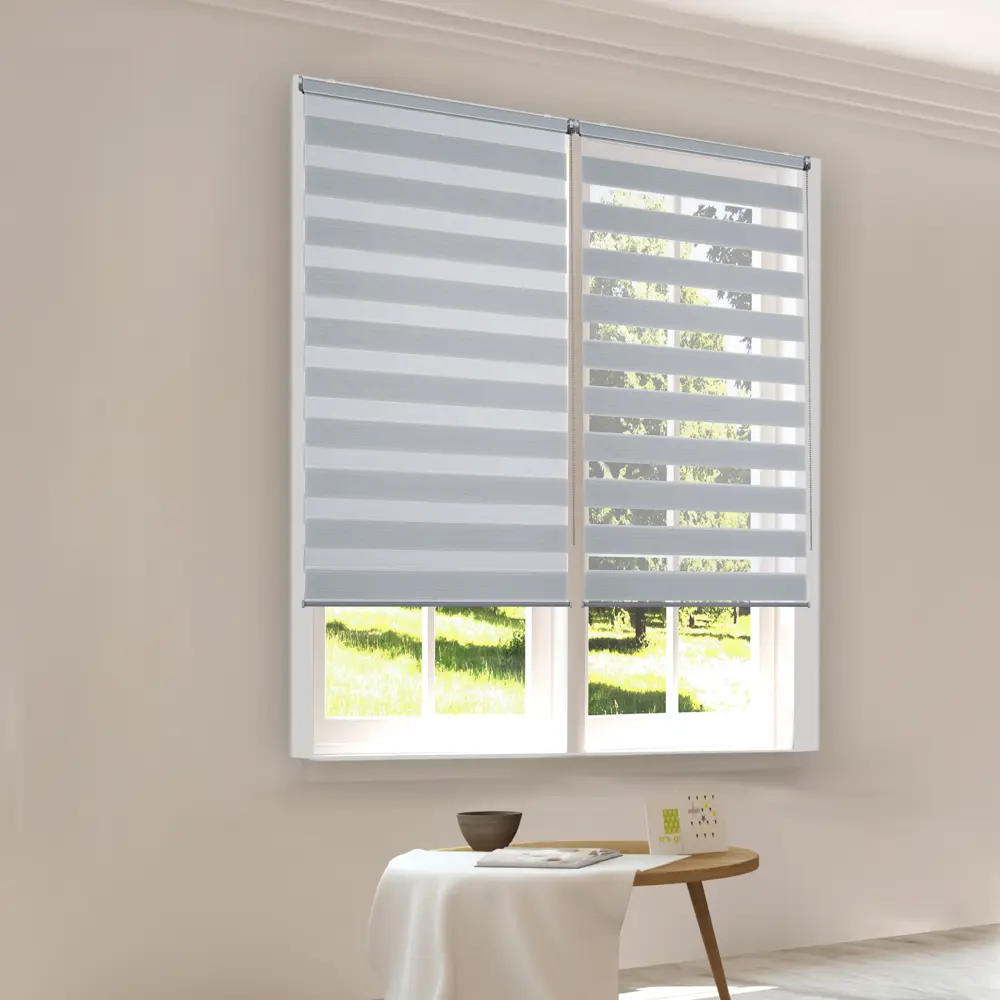 Рулонная штора день-ночь KREAFORTA Novosiberia серая 65×175 см 89408658 STLM-1579889 - Вид №7