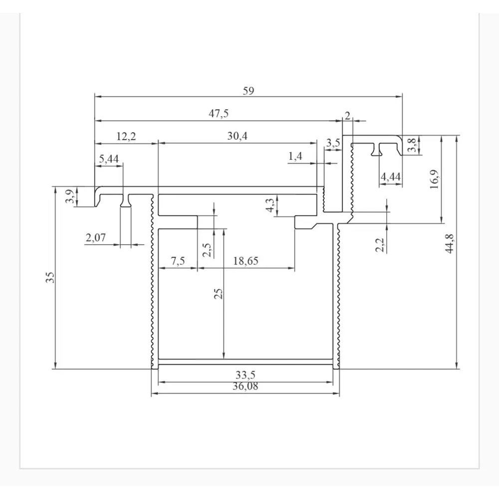 Дверная коробка Invisible 2200x65x35 мм цвет черный (2.5 шт.) 89461459 STLM-2125588 MARKEEVDOORS  - Вид №1
