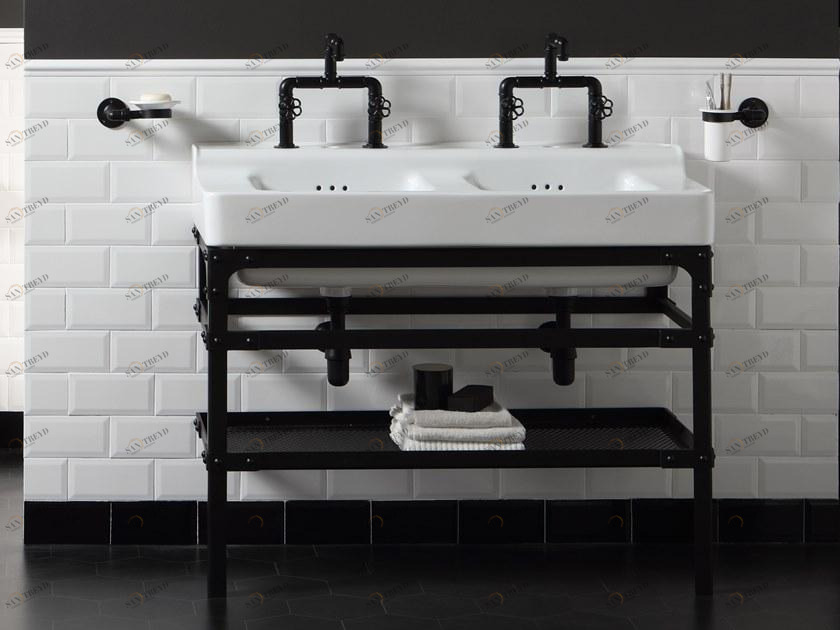 Bp4110 Напольная раковина стоящая овальная BLEU PROVENCE Industrialis