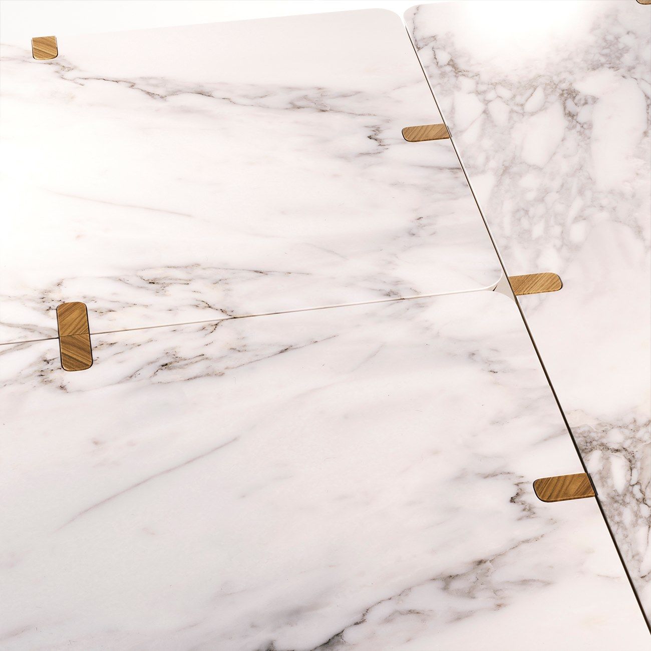 Прямоугольный низкий журнальный столик из мрамора и массива дерева Wewood CORNER ARCH-00069131 - Вид №18