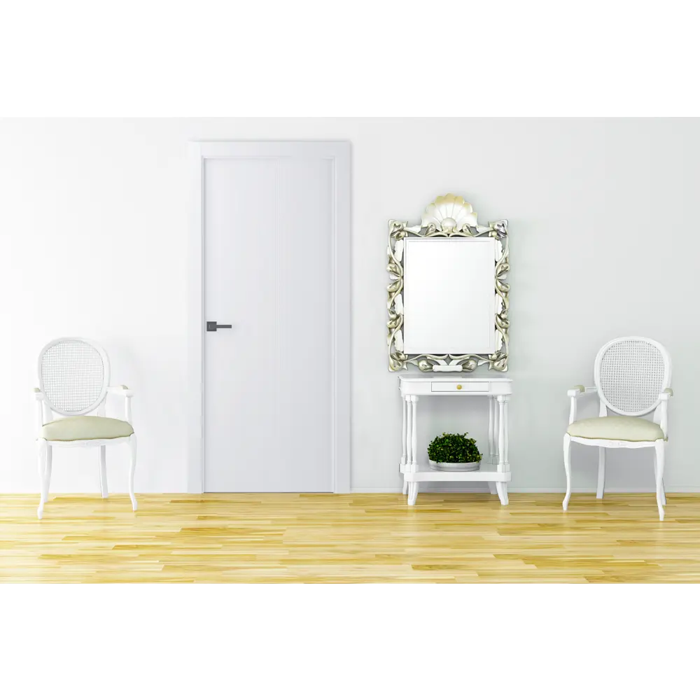 Дверь межкомнатная глухая Ивент 1 эмаль белый 2000x900 мм BELWOODDOORS STLM-2103992 - Вид №1