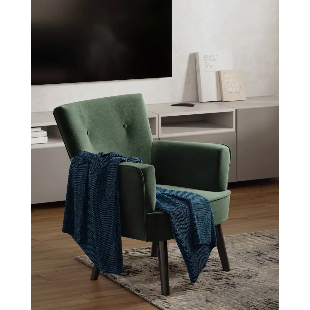 Кресло полиэстер Seasons Вилли 77x86x76 см цвет зеленый 85151529 STLM-2175869  - Вид №6