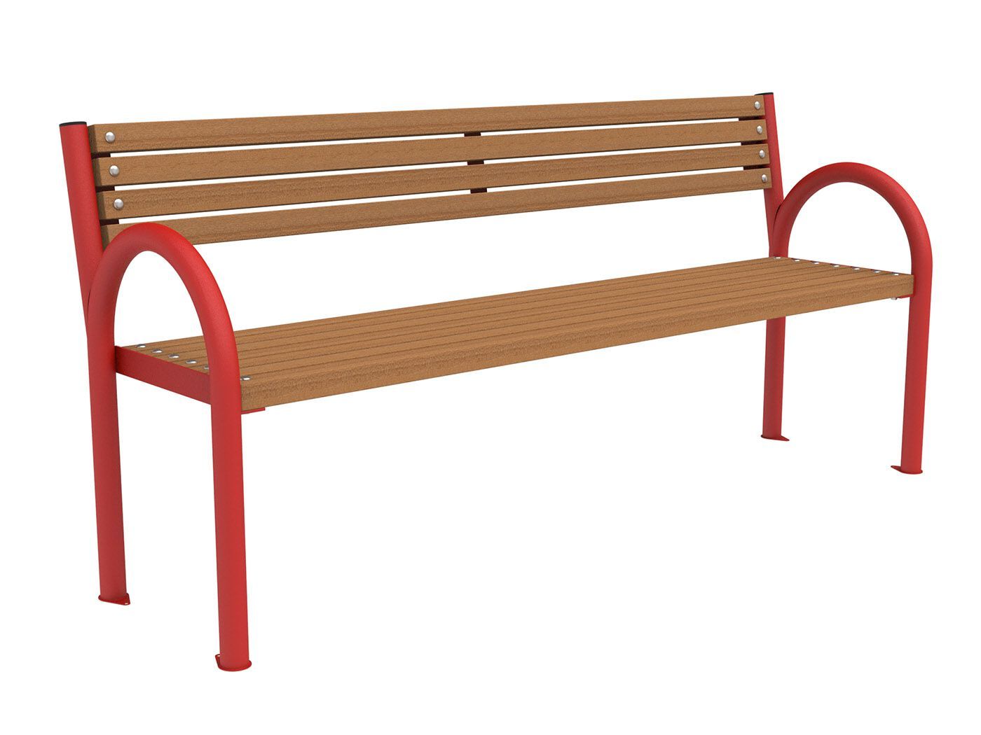 Скамья из окуме со спинкой Lazzari PARCO PRESTIGE ARCH-00009114