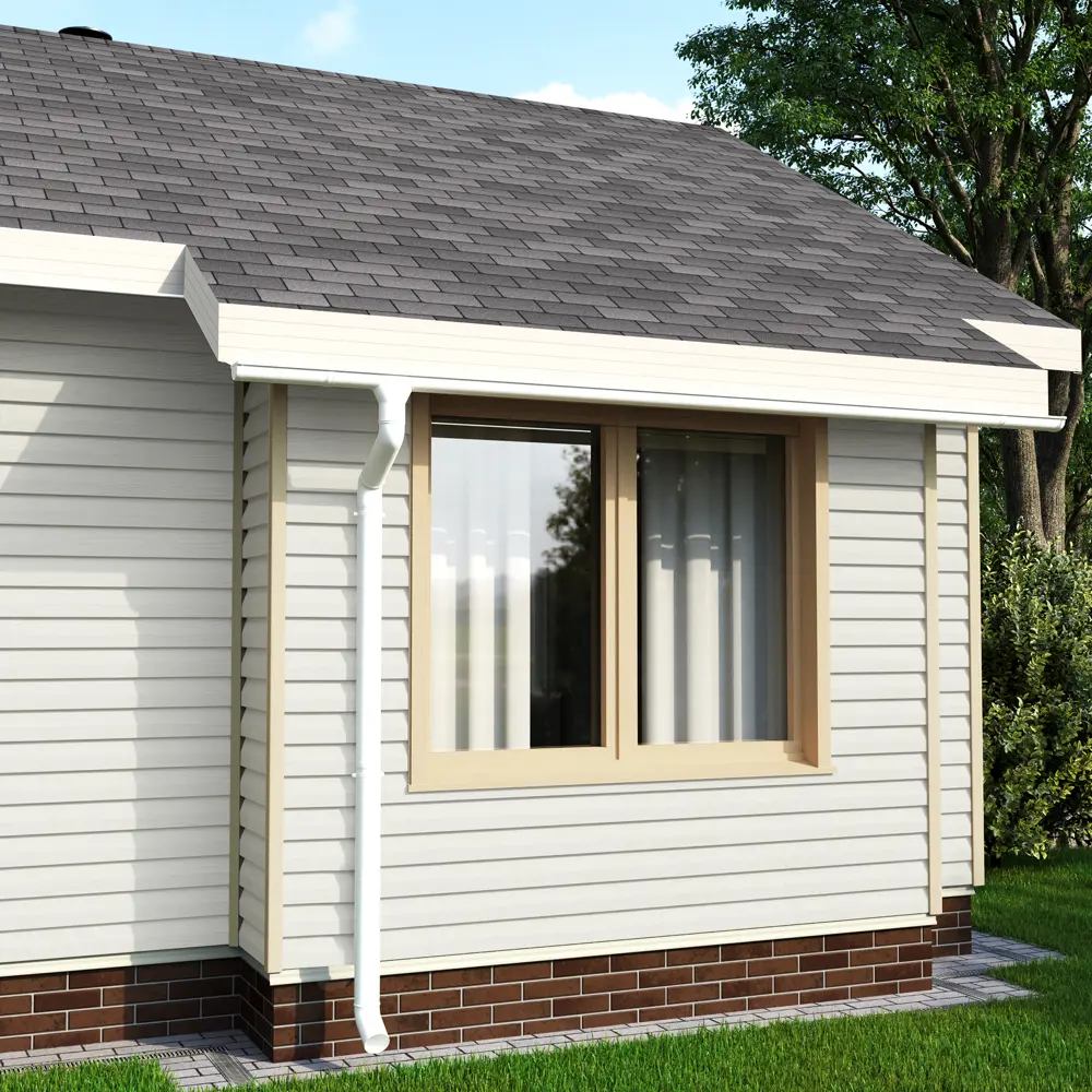 83577511 Сайдинг виниловый Artens Брус 3 м Белый 0.609 м² STLM-0041934  - Вид №2