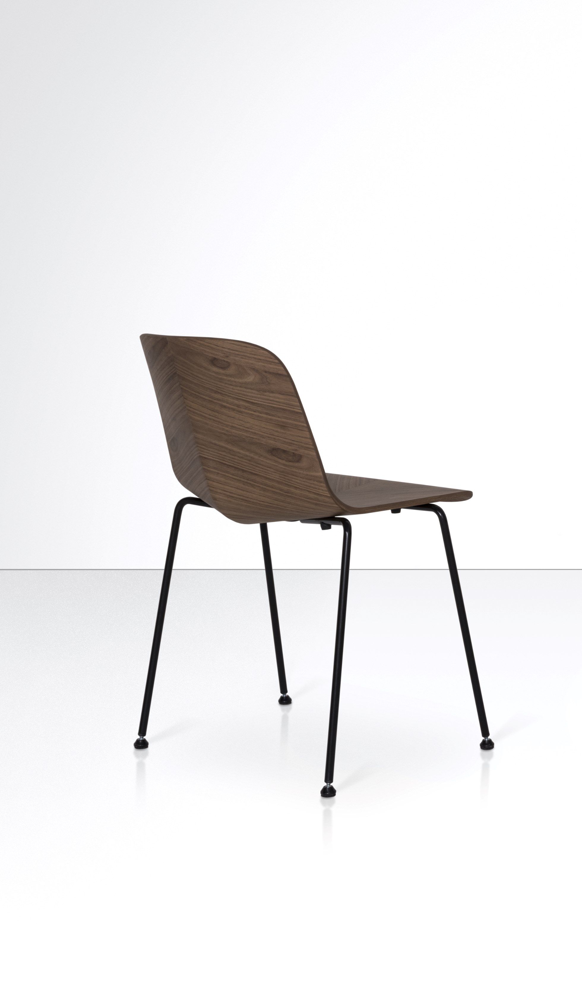 Стул из стали и дерева PIAVAL Herringbone-Contract ARCH-00007697