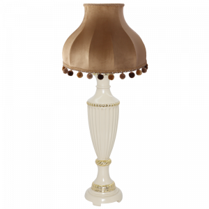 32004,34074 Настольная лампа Ваза Ребристая Айвори Классика Поталь BOGACHO