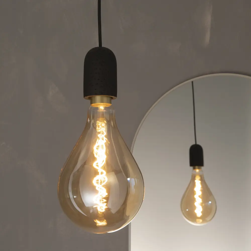 Подвесной светильник INSPIRE Rood с цементной текстурой, черный 82908111 STLM-0037802 - Вид №3