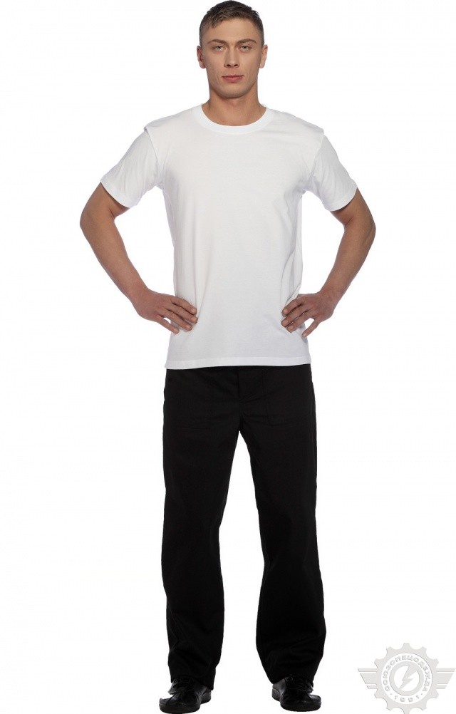 61112 Футболка "Престиж" белая  Одежда для официантов  размер XXXL (56) Спецодежда  - Вид №8
