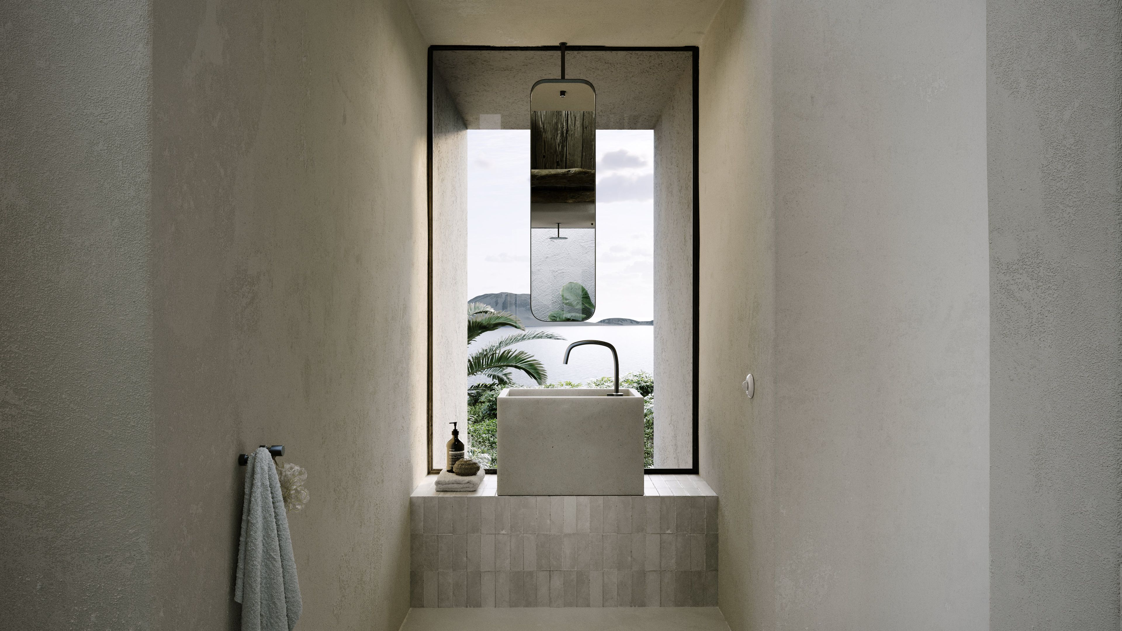 Одиночный подвесной умывальник из натурального камня COCOON Piet Boon ARCH-00052049 - Вид №24