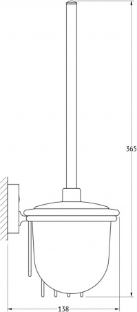 059 Ерш с крышкой и держатель освежителя ELL FBS Ellea - Вид №1