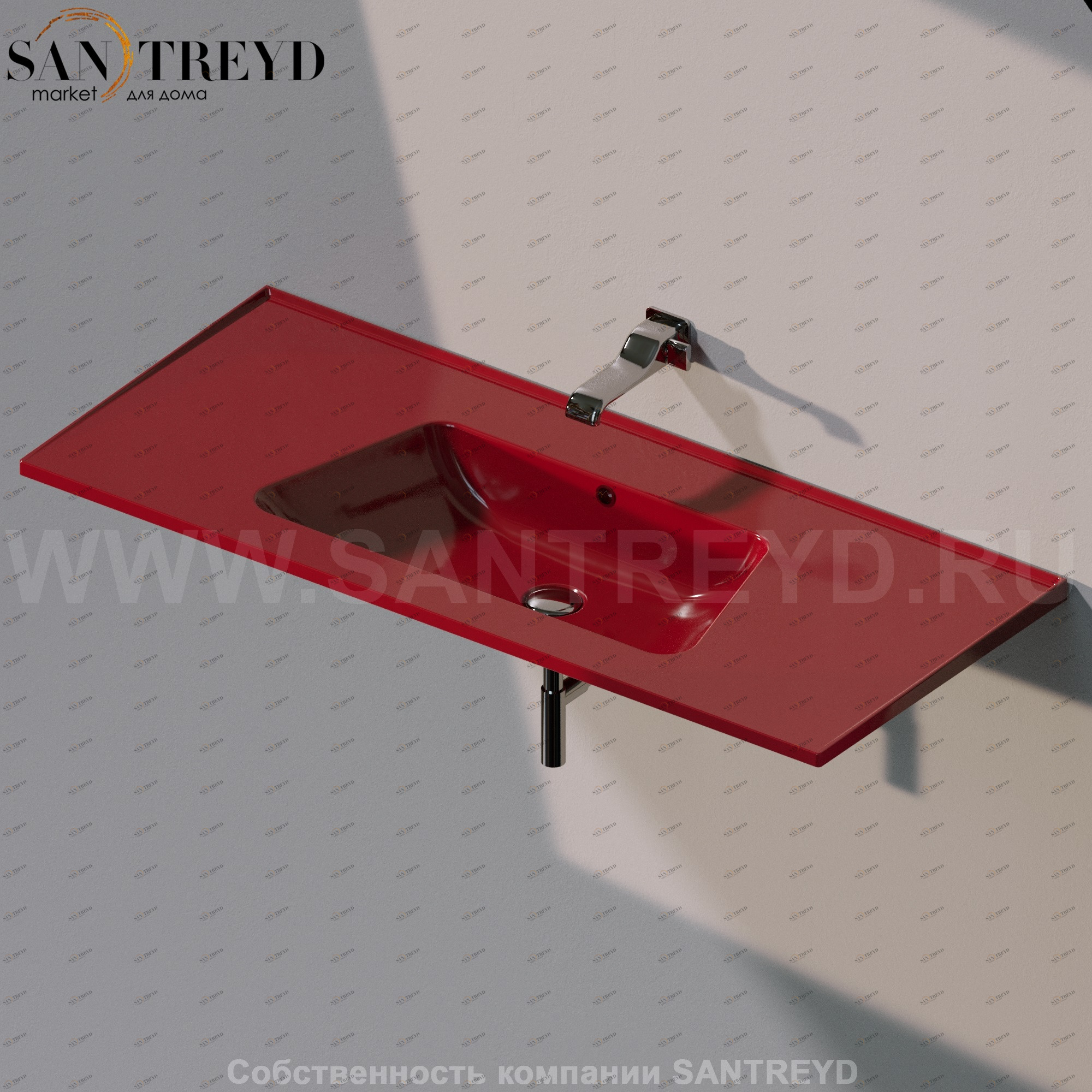 BM120L3011 Подвесная раковина настенная прямоугольная Ceramica Flaminia Bloom