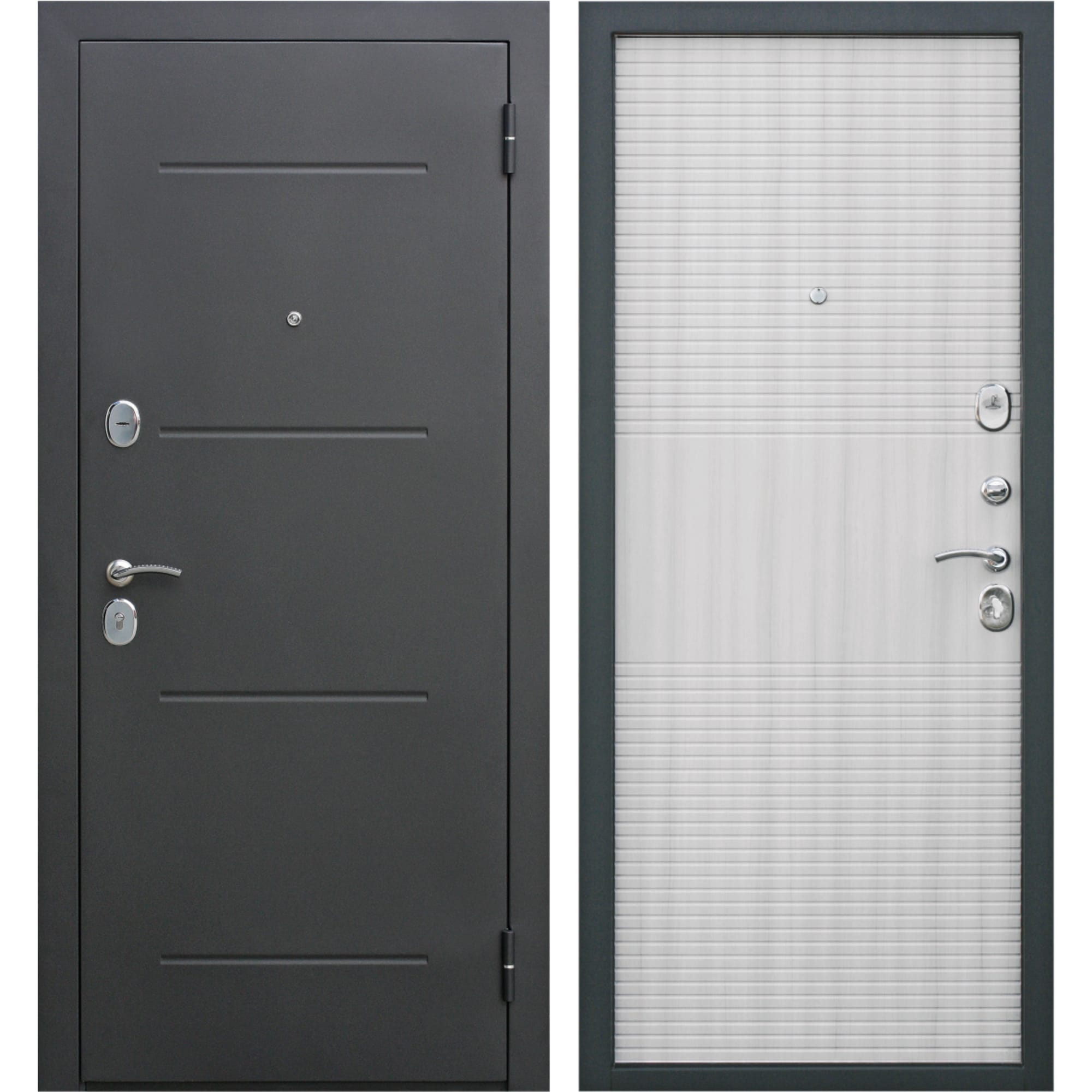 81960621 Дверная металлическая Гарда 7.5 муар 860 мм правая, цвет дуб сонома Santreyd 