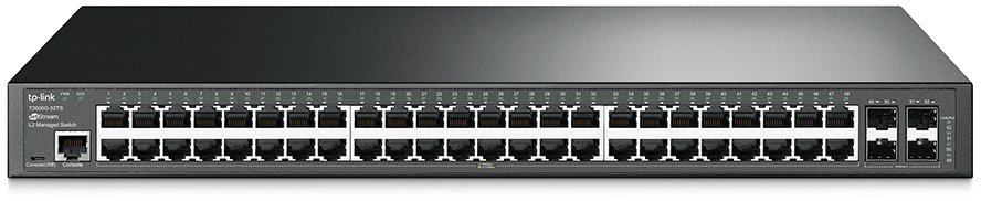 T2600G-52TS Jetstream™ 48-port pure-gigabit l2 managed switch, 48 10/100/1000mbps rj45 ports including 4 gigabit sfp slots, 1u 19-inch rack-mountable steel case TP-Link Santreyd 