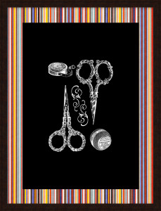 WB807 Арт-постер «Волшебные ножницы Страйп» Object Desire