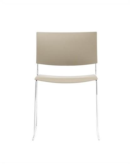 Andreu World Штабелируемый стул на салазках, технополимер, с открытой спинкой Sit Si1201 - Вид №3