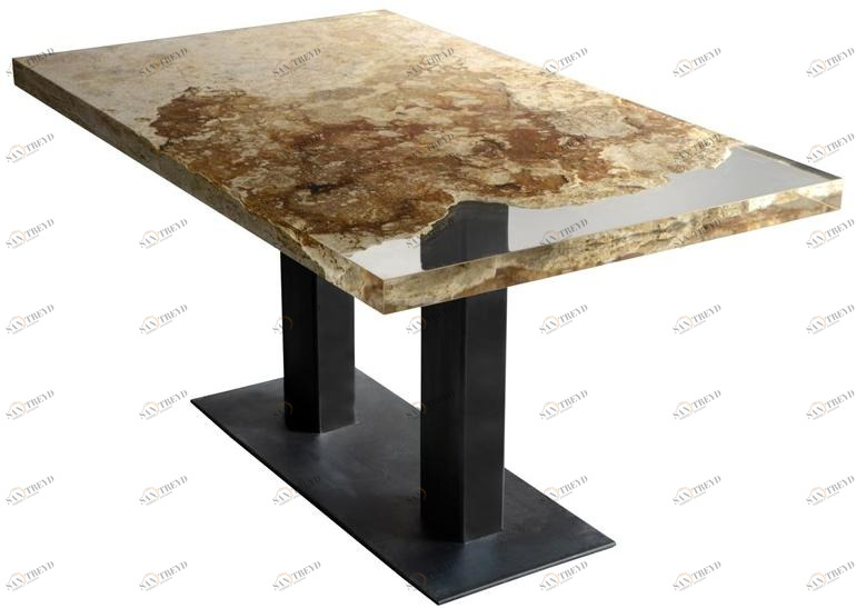 alcarol Прямоугольный обеденный стол Bedrock sun-id-1453580