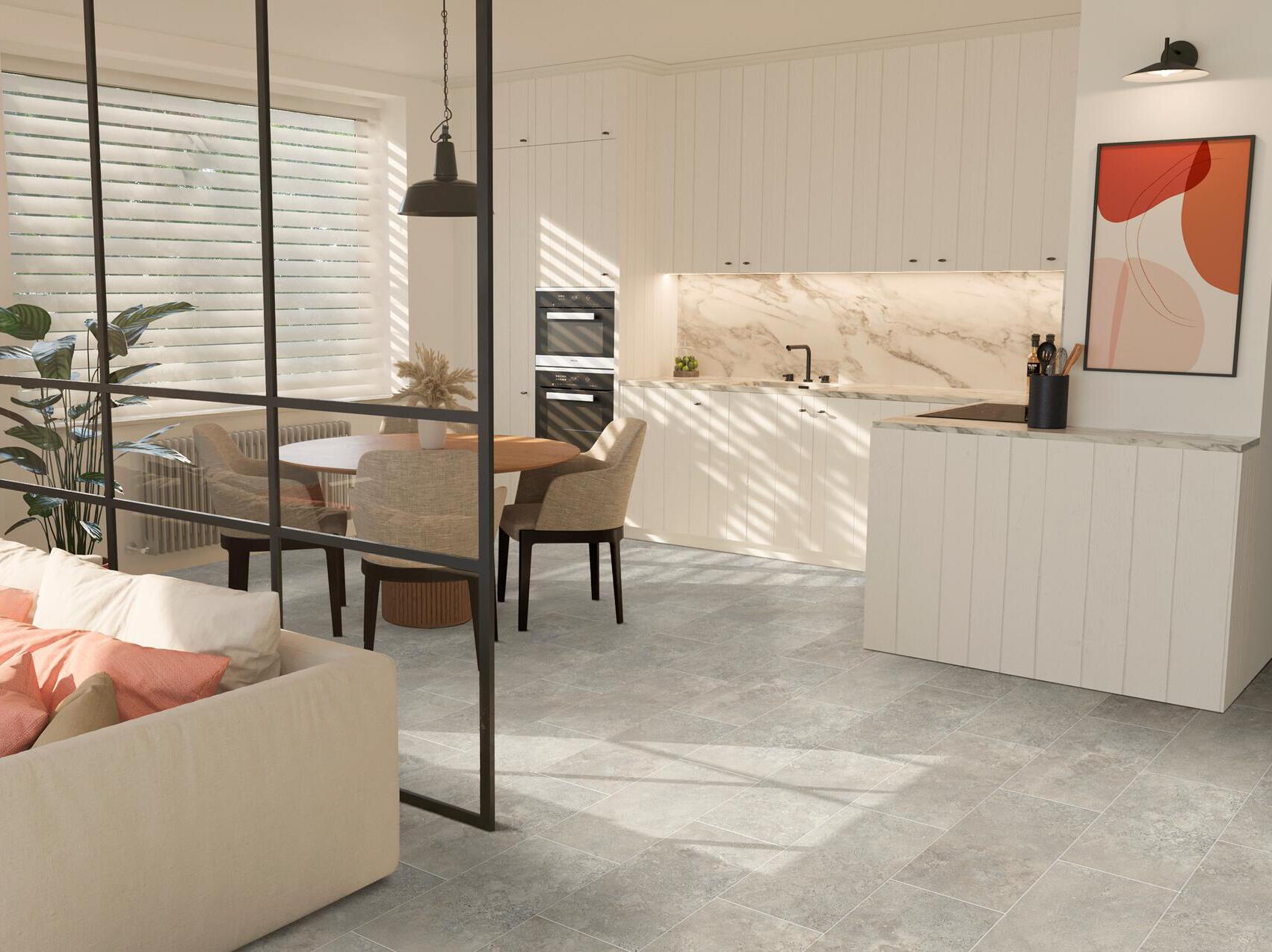 Нескользящий виниловый пол с эффектом камня BEAUFLOR Quintex ARCH-00033808