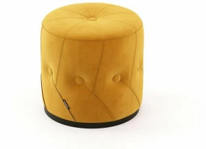 Domkapa Круглый бархатный пуф  Dkh12