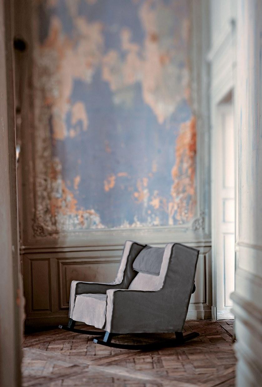 BAXTER Кресло-качалка из кожи Housse sun-id-1504292 - Вид №4