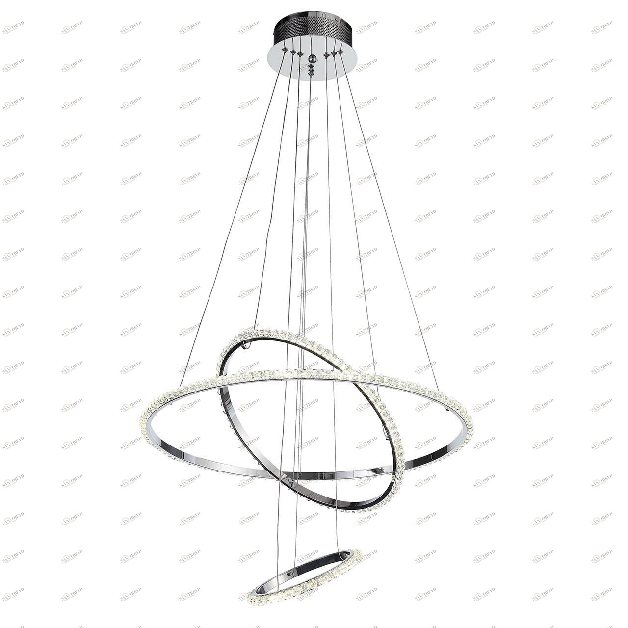 Подвесной светильник серебристый ST Luce Cremo SL1501.103.03 ST LUCE ДИЗАЙНЕРСКИЕ, CREMO 00-3890074 Серебро 