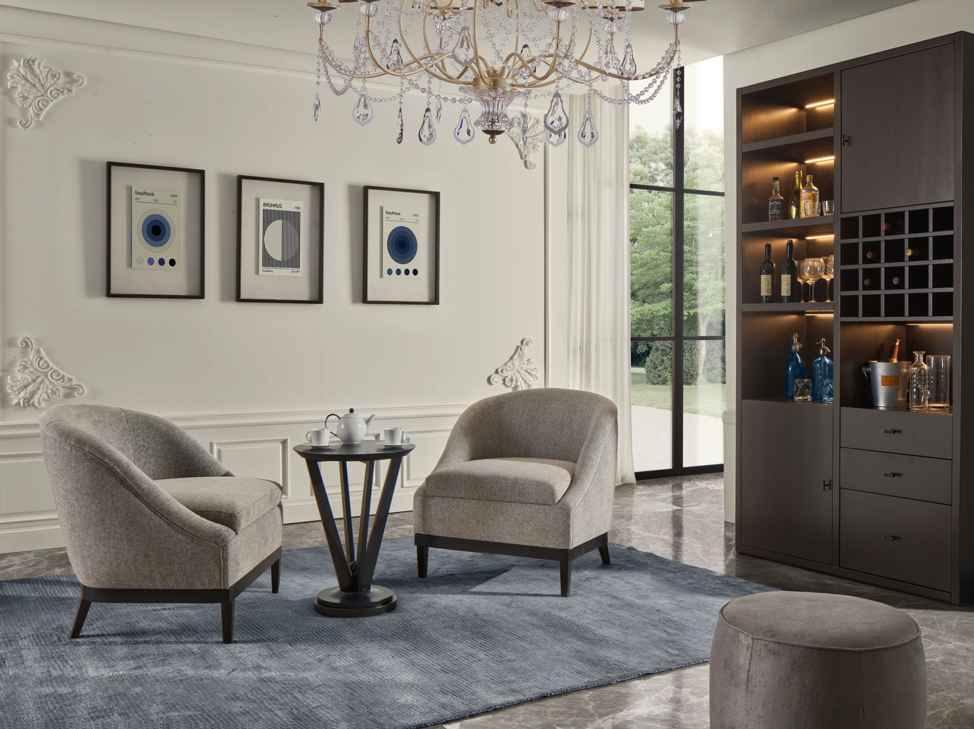 Бархатное кресло с подлокотниками GUERRA VANNI Studio Privè ARCH-00122051 - Вид №1