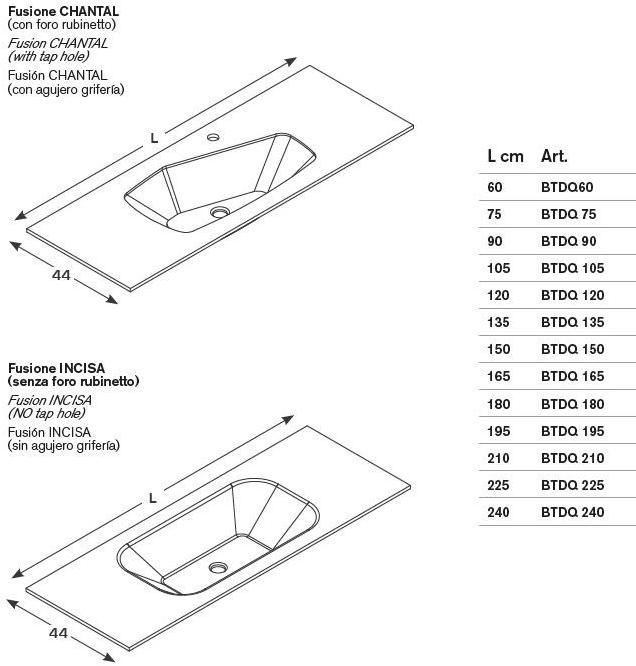 ARTELINEA Модульная тумба под умывальник из хрусталя с ящиками Domino sun-id-1357907 - Вид №11