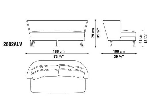 2-местный диван Maxalto ARCH-00082992 - Вид №3