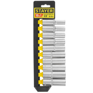 Набор торцевых головок STAYER RSS 10LD 9012409