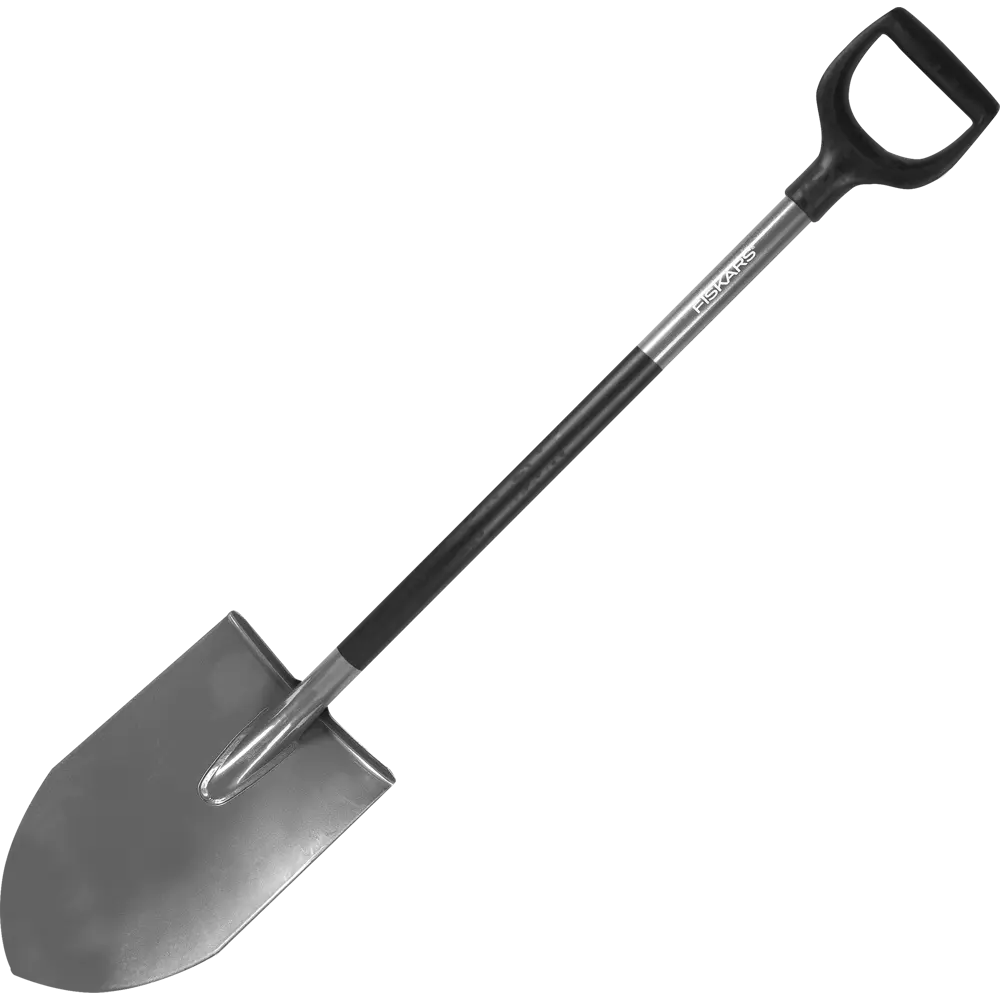Лопата для земляных работ Fiskars Solid Prof 112 см сталь, с черенком STLM-2174133
