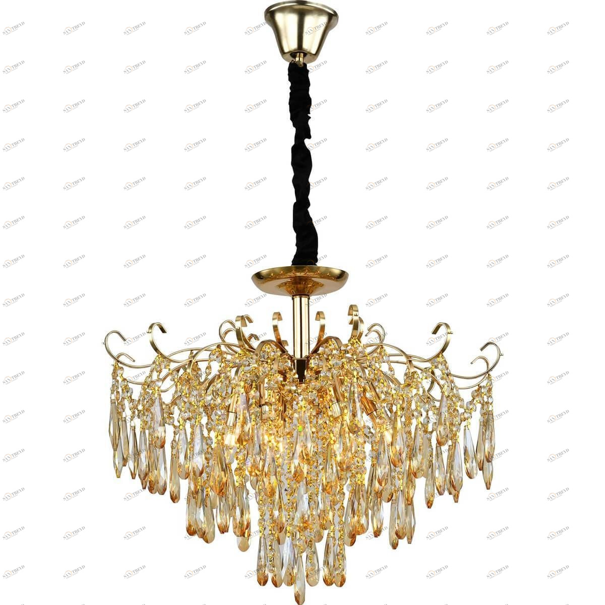 Подвесная люстра Stilfort Susana 1037/03/06P STILFORT ДИЗАЙНЕРСКИЕ, SUSANA 00-3888517 Золото;прозрачный 
