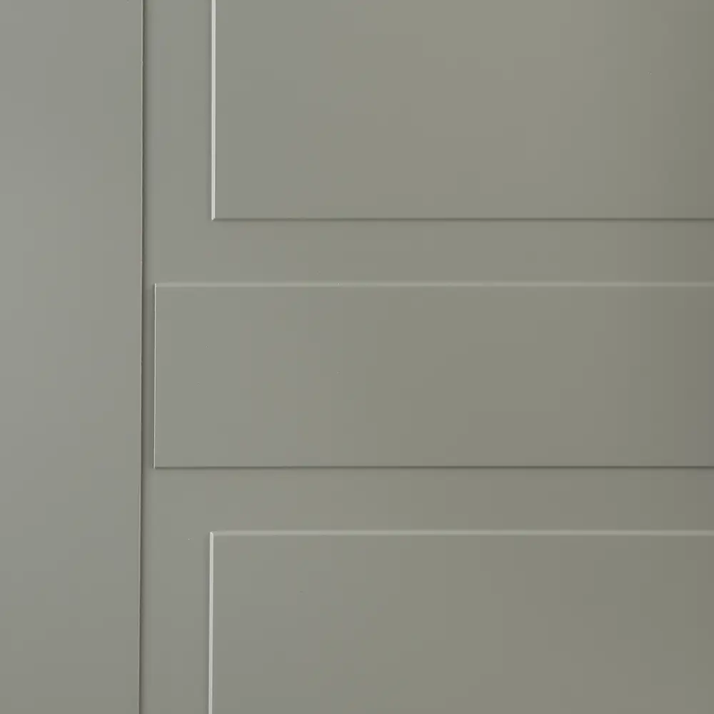 Дверь межкомнатная Этна глухая эмаль цвет грей 200x90 см (с замком) ПРИНЦИП STLM-2196493 - Вид №2