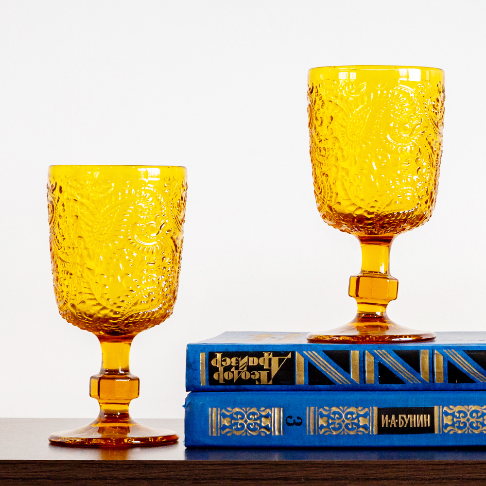 21091711 Комплект бокалов «Пэйсли» (6 штук, янтарь) Object Desire Светский прием  - Вид №3