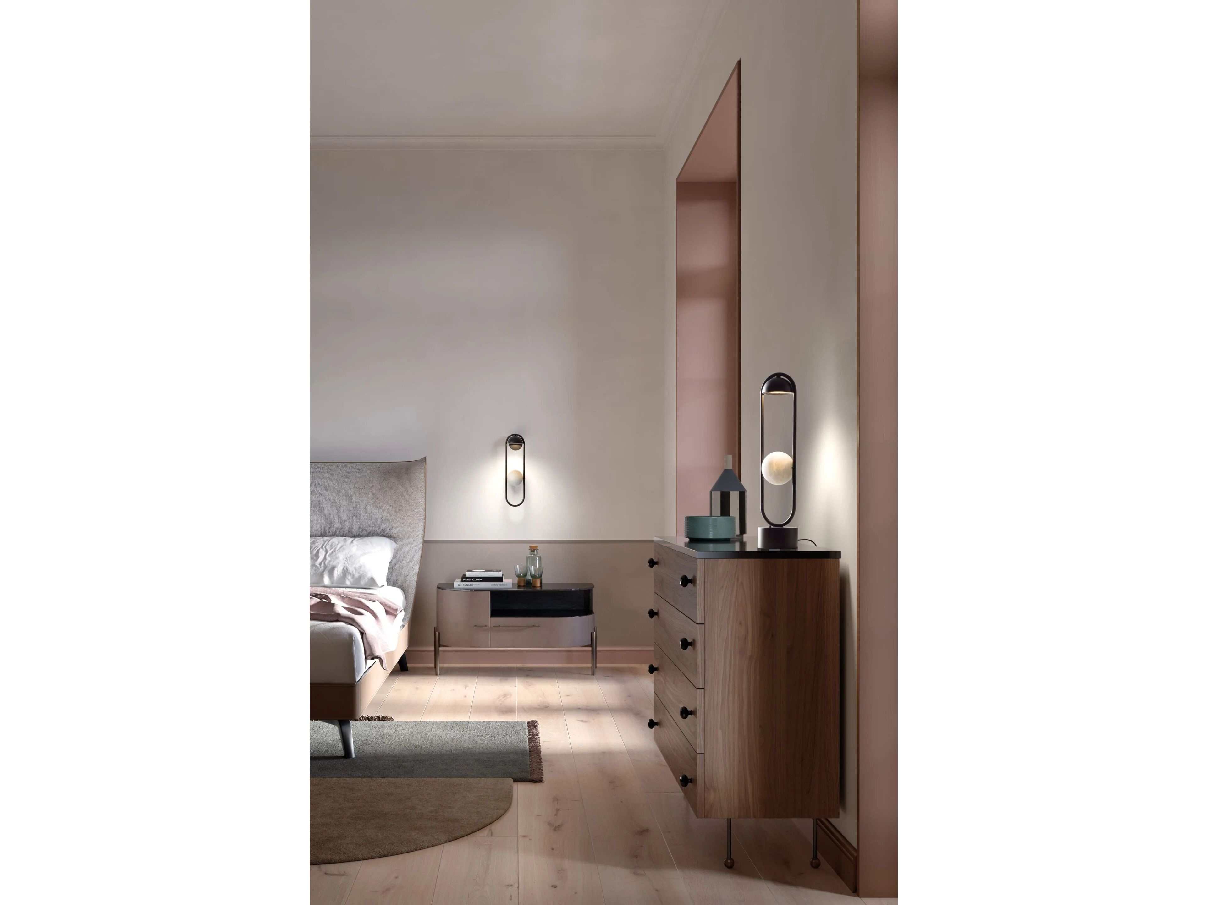 Металлическая светодиодная настольная лампа Masiero Luppiter ARCH-00019617 - Вид №1