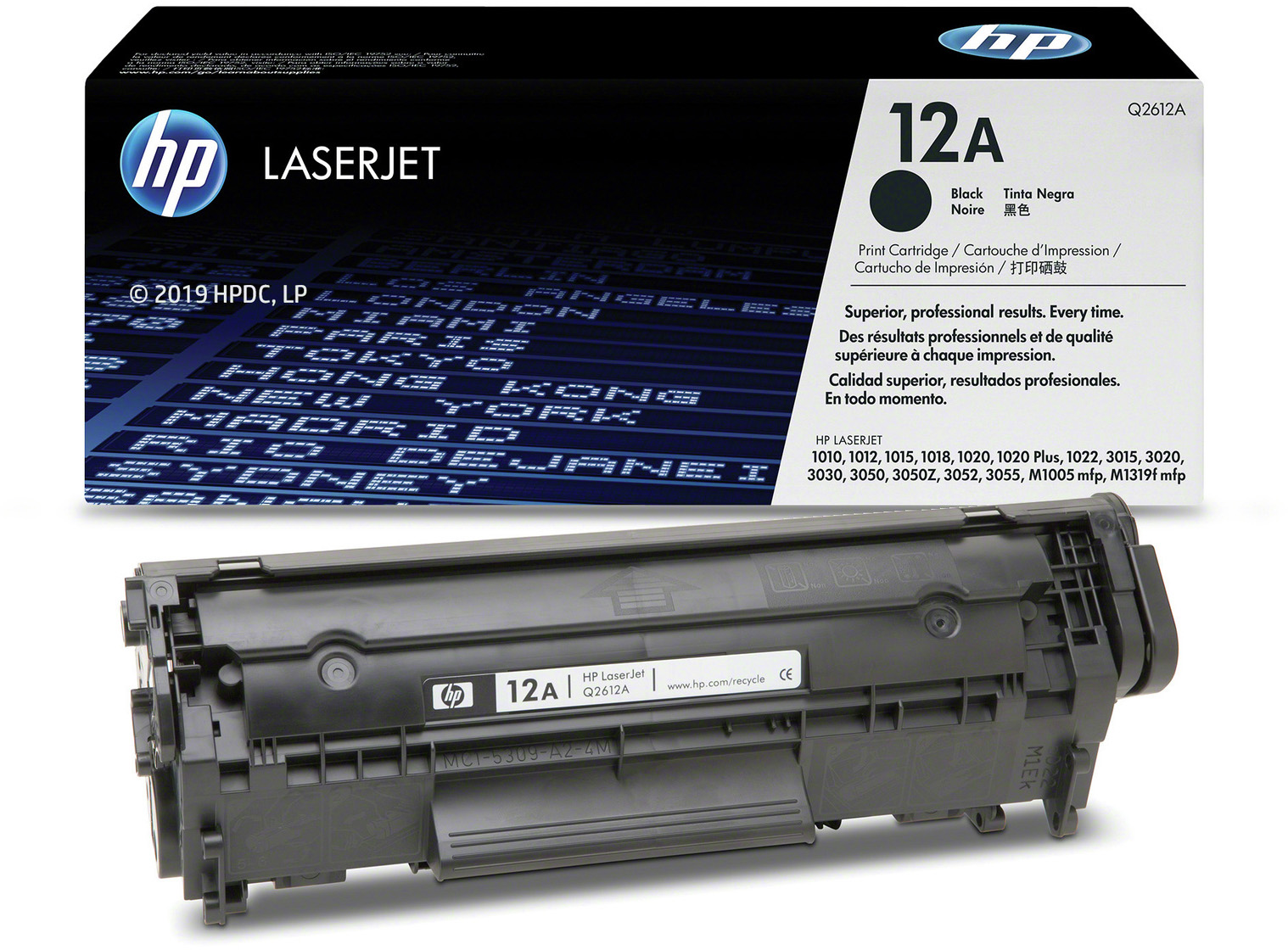 Q2612A laserjet black print cartridge HP Santreyd  - Вид №4