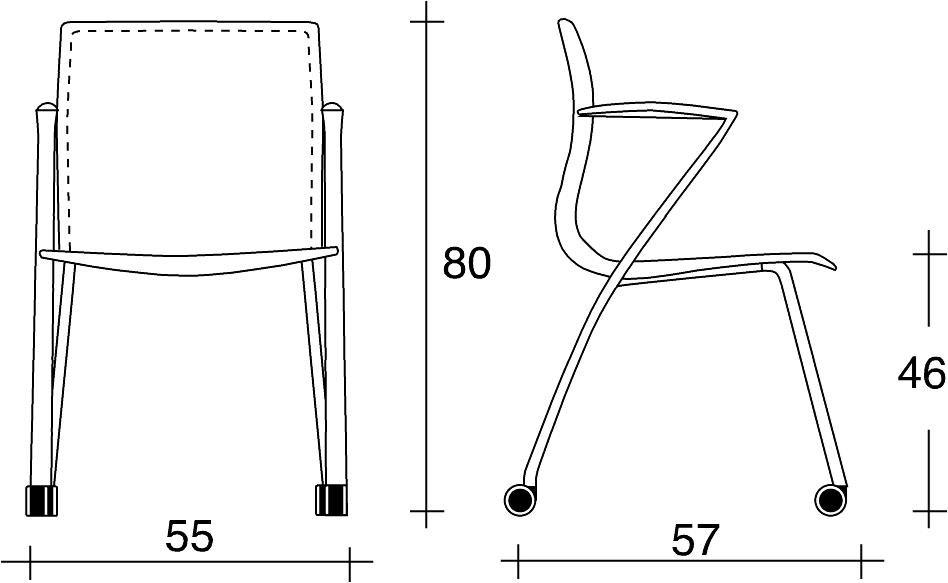 TALIN Мягкое кожаное кресло с подлокотниками на колесиках Webtop sun-id-1362368 - Вид №1