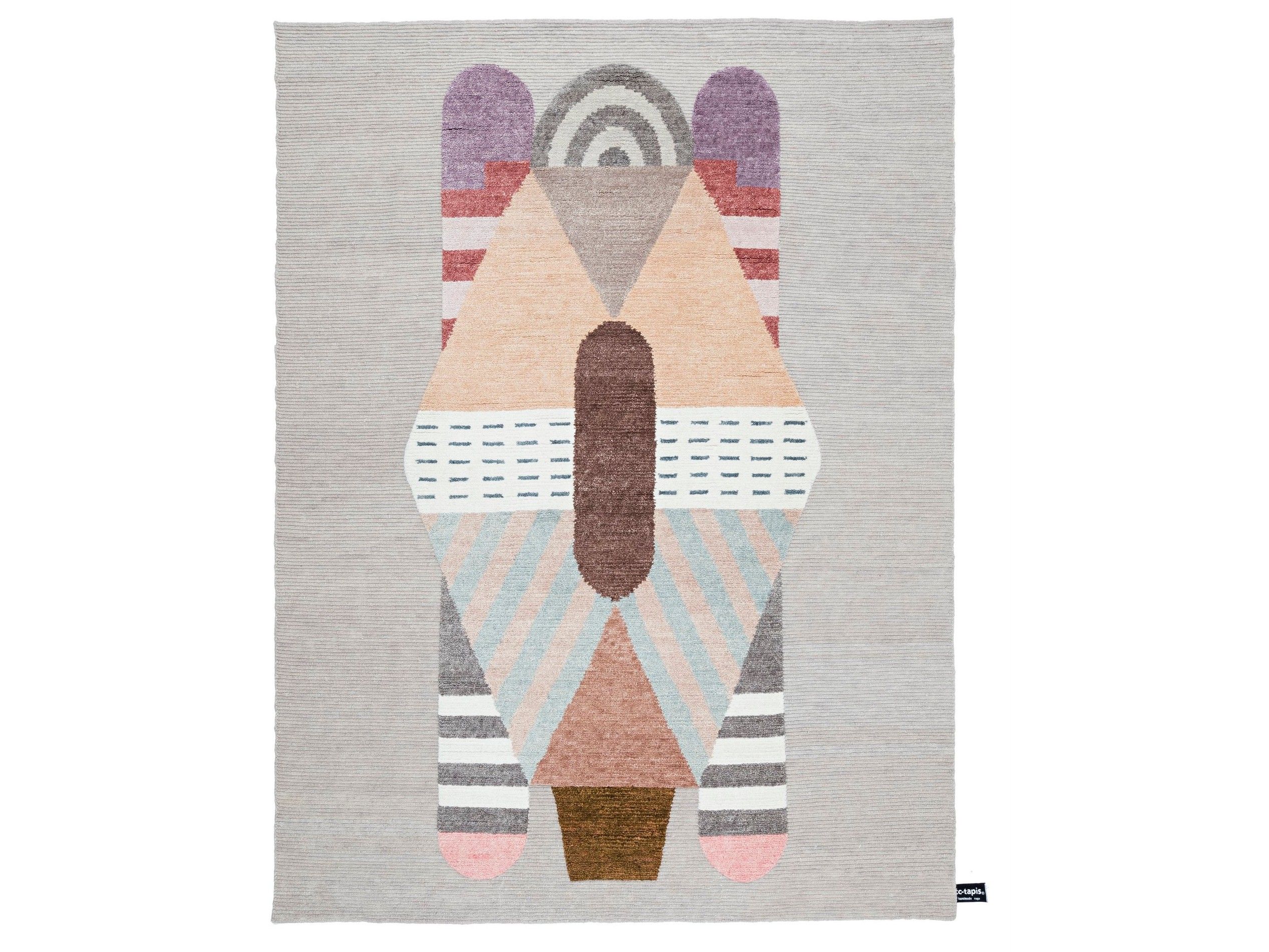 Ковер ручной работы с геометрическим рисунком cc-tapis подпись ARCH-00113965 - Вид №1