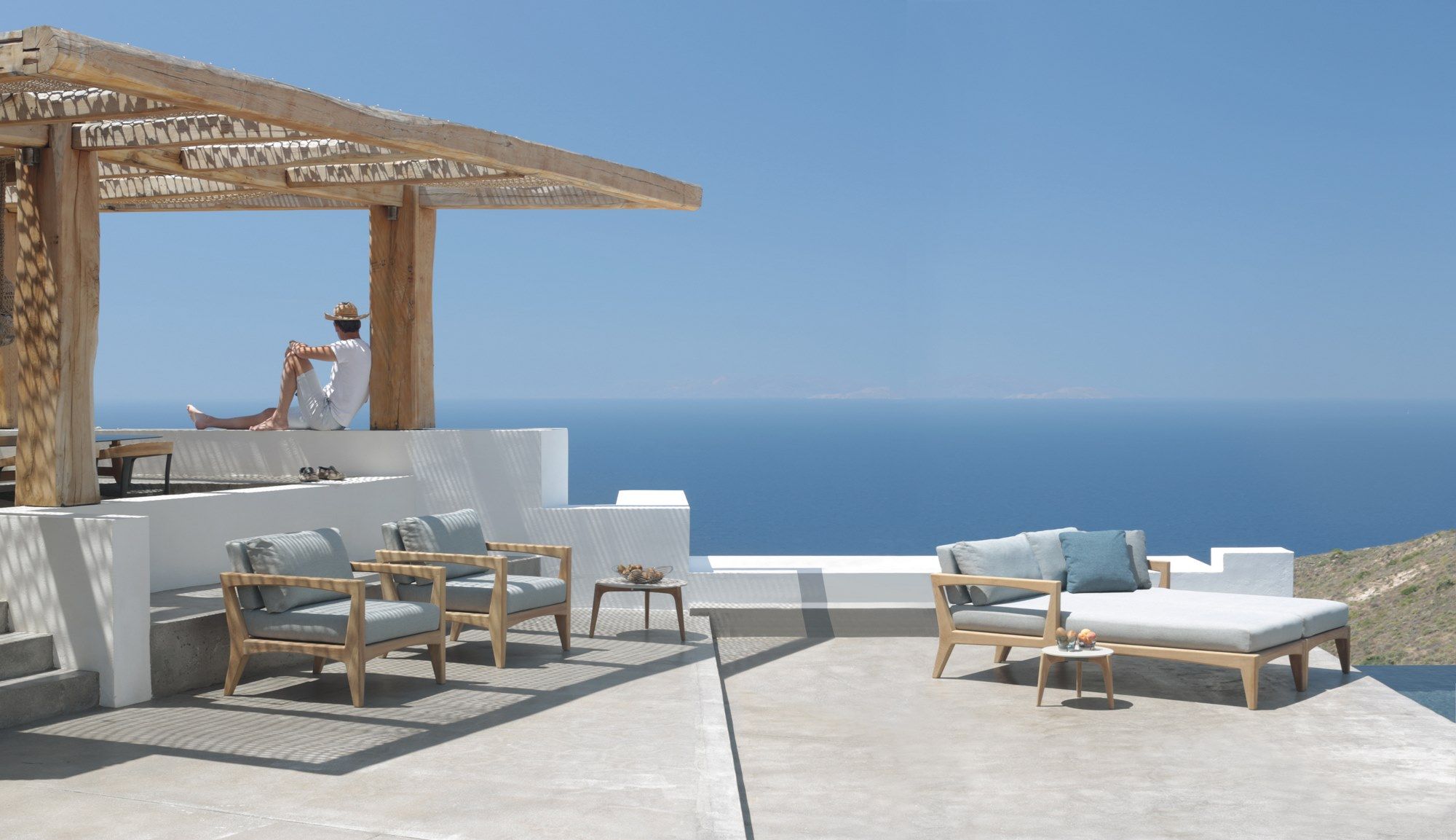 Ткань мягкая Садовая спальная кровать Royal Botania Zenhit lounge ARCH-00012444 - Вид №7