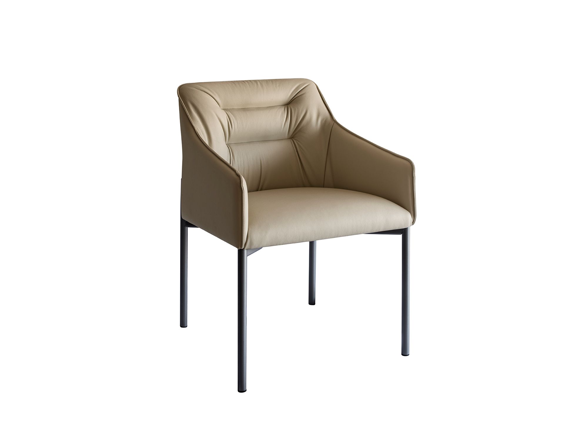 Кожаный мягкий стул с подлокотниками EFORMA Kira ARCH-00053427