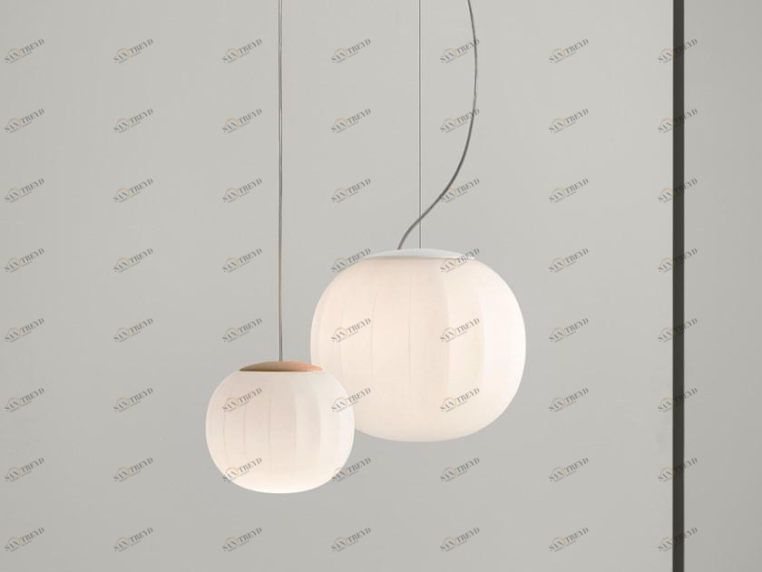 LUCEPLAN Светодиодная подвесная лампа из дутого стекла Lita sun-id-1483541