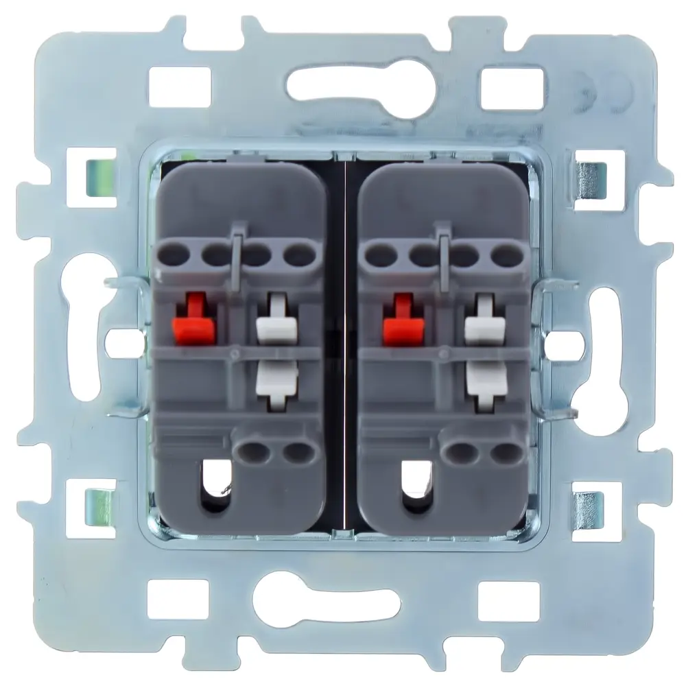 Переключатель встраиваемый Lexman Cosy 2 клавиши, цвет серый STLM-2055503 - Вид №2