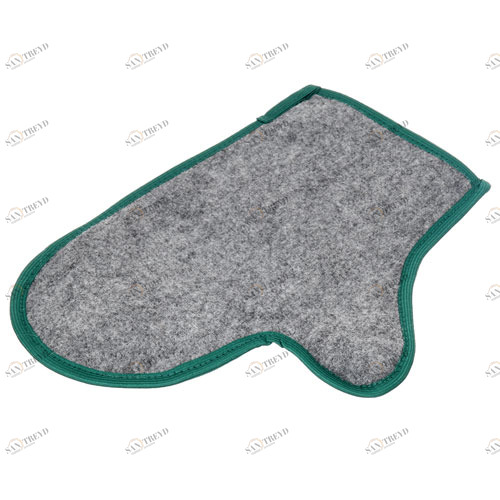 Hot Pot Рукавица банная двухсторонняя с брезентом 5160