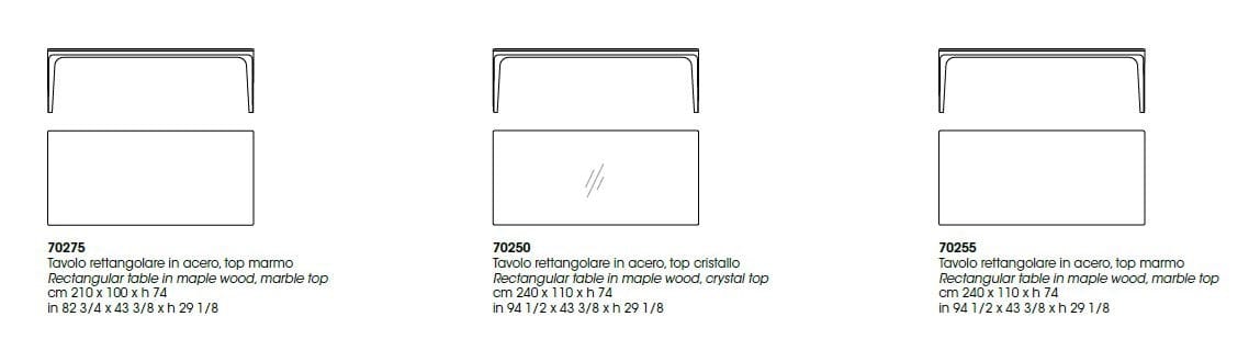 Прямоугольный мраморный стол Giorgetti ANTEO ARCH-00098099 - Вид №3