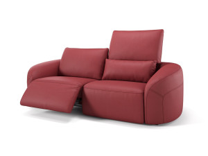 3-местный кожаный диван