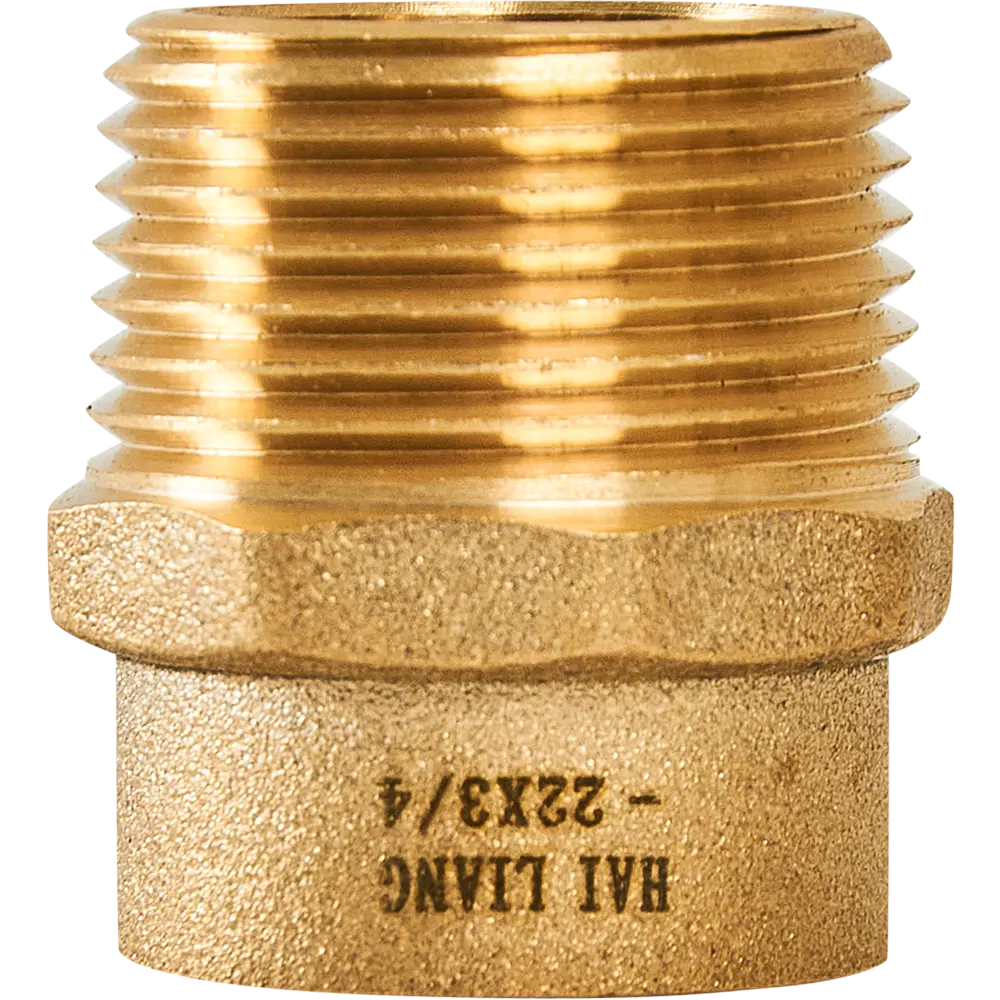 Муфта переходная Hailiang ø3/4"x22 мм наружная резьба медь 88673161 STLM-2036087  - Вид №1