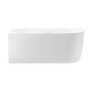 91683723 Акриловая угловая ванна 150x75 см Wellsee Belle Spa 235701002 левый разворот, с каркасом, экраном и сливом-переливом STLM-1345013
