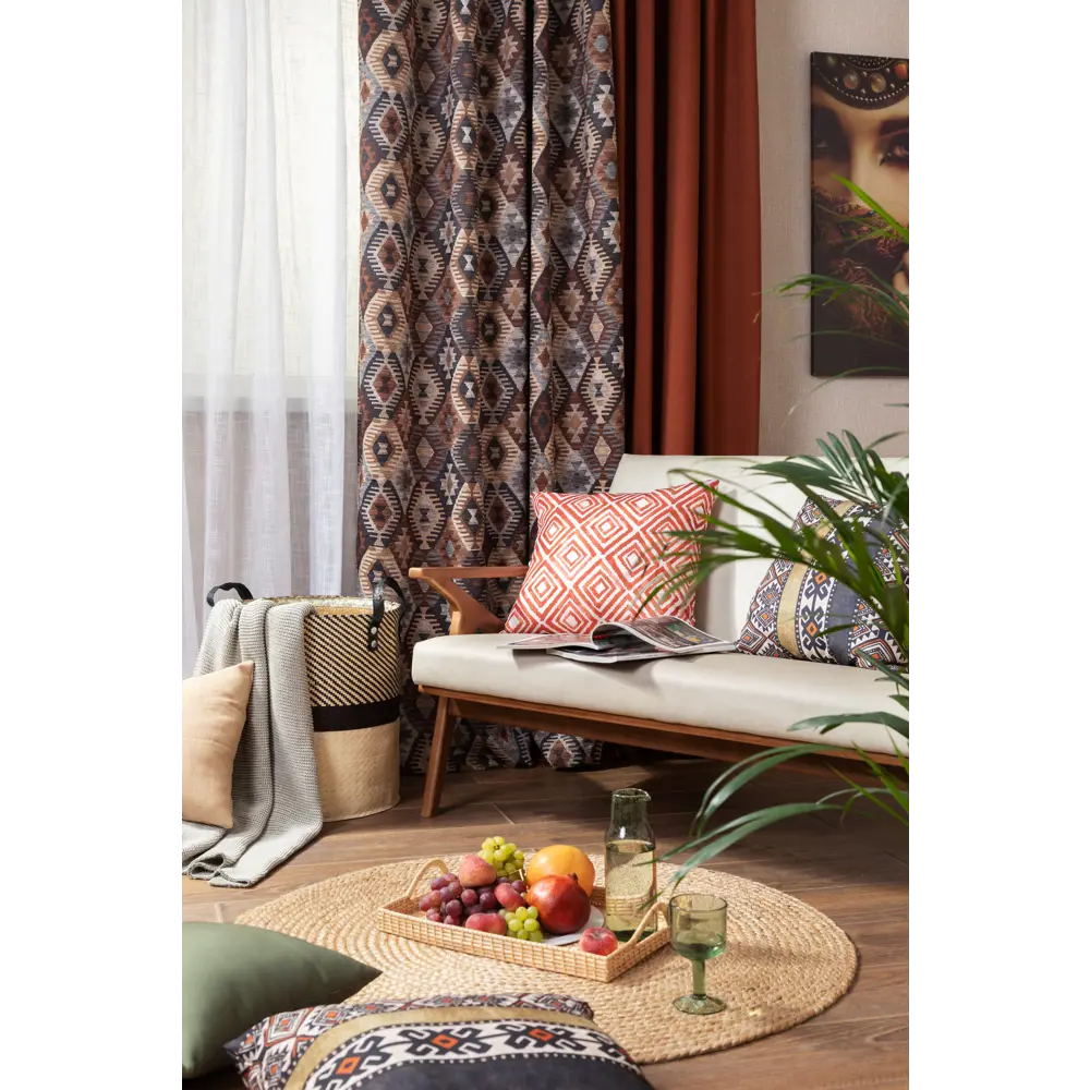 Круглый джутовый ковер INSPIRE Nils натурального цвета диаметр 100 см 82063309 STLM-1049535 - Вид №9