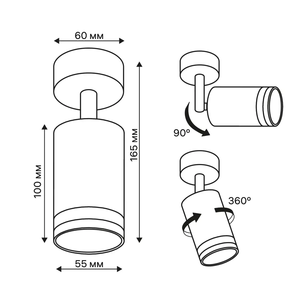 Поворотный спот Ritter Arton 59970 для точечного освещения интерьера 83978837 STLM-0045690 - Вид №12